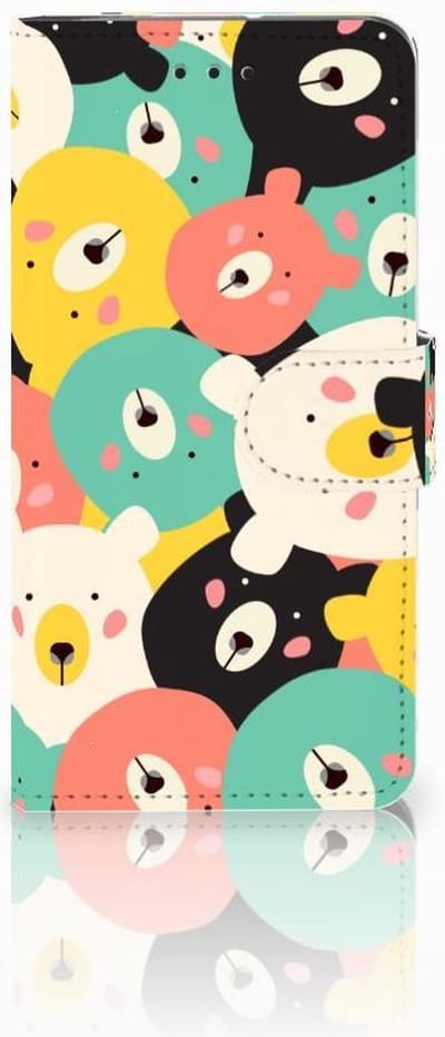 Book Case voor Motorola Moto G7 Play Leuk Hoesje Bears