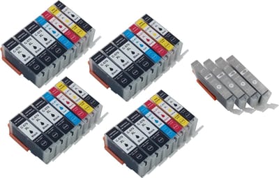 KATRIZ® huismerk inkt Canon PGI570XL / CLI571XL (Met 571XL grijs) Met chip | voor Canon Pixma MG 7700 / 7750/7751/ 7752/ 7753; Pixma TS8050/TS8051/TS8052/TS8053/TS9050/TS9055 | (32stuks)