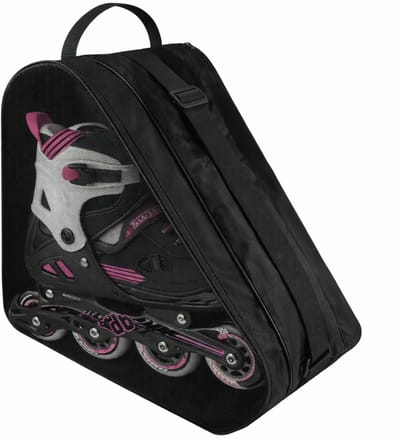 Rolschaatsen tas - Zwart - Skeeler opbergtas - Sporttas voor skeelers - Ademend materiaal - Verstelbare schouderband - Geschikt voor jeugd en volwassenen gebruik - Ruime draagtas voor bescherming