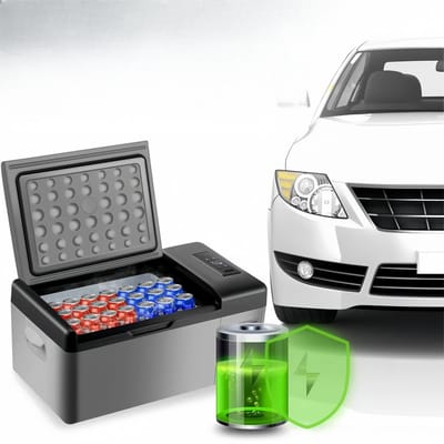 15L Elektrische Koelbox -20℃ Draagbare Vrieskast 12V/24V DC 230V AC voor Auto, Camping & Thuis met Bluetooth & USB