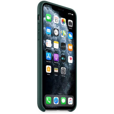 Leather Backcover voor de Apple iPhone 11 Pro Max - Forest Green