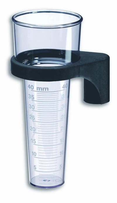 TFA Regenmeter/neerslagmeter - analoog - kunststof - 20 cm - zonder stok - buiten/tuin