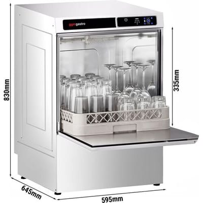 GGM Gastro Geschirrspülmaschine - Touch - 3,6 kW - mit Reiniger-, Klarspüler- & Laugenpumpe