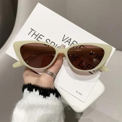 Gepersonaliseerde Zwarte Frame Zonnebril voor Dames Veelzijdige Zonnebril Luxe Mode Trendy Luxe Merk Designer Kattenoog Zonnebril As picture shown