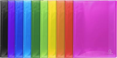 Exacompta 8x Showalbum IDERAMA PP halfharde polypropyleen - 80 tassen - 160 zichten - A4 - Geassorteerd - 85470E