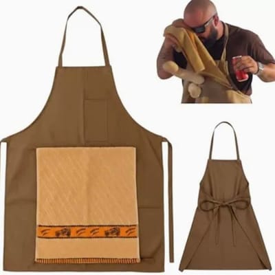 Schort - Schort voor Mannen - Humoristisch Keukenschort - Meester Grilleur - Creatief Cadeau - Voor Vriend of Vriendin - Feest en Humor - One Size