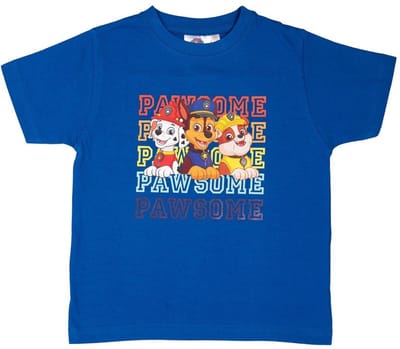 Paw Patrol T-Shirt - Korte Mouw - Blauw - Maat 98/104