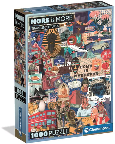Clementoni - Puzzel - 1000 Stukjes - Travel & Cultures Compact Box - Puzzel Voor Volwassenen