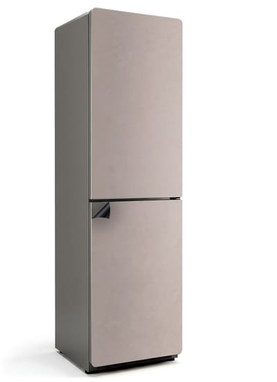 Wallfluent Magnetische Koelkastmat - Lichtbruin Koelkast Magneet Sticker - 60 cm x 205 cm - Lichtbruin Magnetische Koelkastmat - Koelkast Magneet Decoratie - Decoratieve Magneetmat Voor Koelkast - Verwijderbare Koelkast Decoratie
