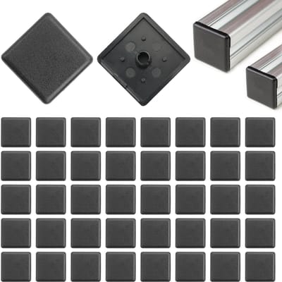 JHUBERS- Eindkappen 40 Stuks - Aluminium Profiel 30 x 30 mm - Kunststof Beschermhoes - Zwart - Geschikt voor Profiel 3030 - Duurzaam Gebruik - Profielafdekkappen