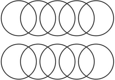 Solidchoice - TOP-VIGOR 10St Nitrilrubber O-Ringen, 90mm Buitendiameter 84mm Binnendiameter 3mm Breedte Metrische Afdichtingsring, Rubberen Ringen O-Ringen Afstandhouders for Kraan Loodgieterswerk Auto Reparatie