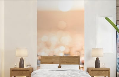 Behang - Fotobehang Schelpen - Wit - Strand - Zomer - Breedte 120 cm x hoogte 240 cm