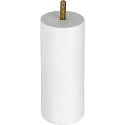 Duraline Meubelpoot Rond Hout Wit Ø5,8x15cm Beuken Fsc
