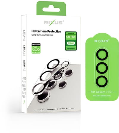 Rixus Clear HD Camera Tempered Glass For Samsung Galaxy S25 Plus