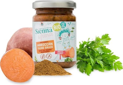 Sienna & Friends - Bio Babyvoeding - Marokkaanse Veggiesaus - voor Baby's en Kinderen - 130 gram - Vanaf 8 Maanden