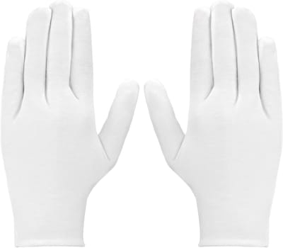 3 Paar Witte Katoenen Handschoenen voor Mannen en Vrouwen, Ideaal voor Eczeem, Droge Huid en Schoonmaak van Kostuums en Sieraden