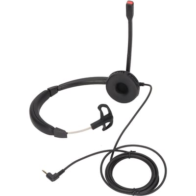 2,5 mm Telefoon Headset Ruisonderdrukking Unilaterale Elleboogstekker Klantenservice Oortelefoon met Microfoon