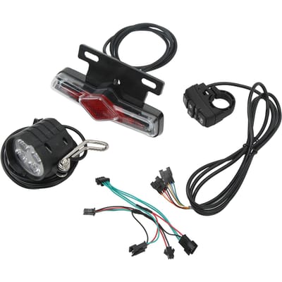 Elektrische Fiets Lamp Kit QD168 Koplamp C 05C Achterlicht Nacht Waarschuwingslicht DK336 Schakelaar