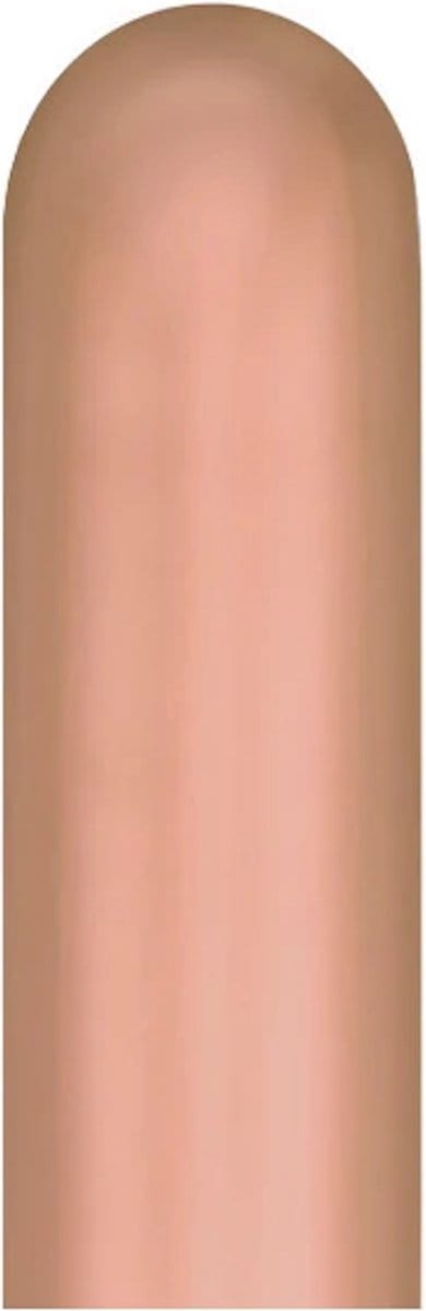 Qualatex modelleer ballonnen Chrome Rosé goud 100 stuks 260Q