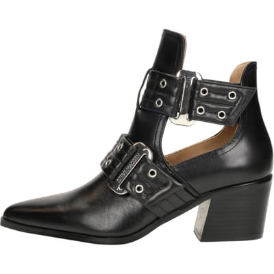Steve Madden Grazia Enkellaarsjes Dames - Zwart - Maat 37