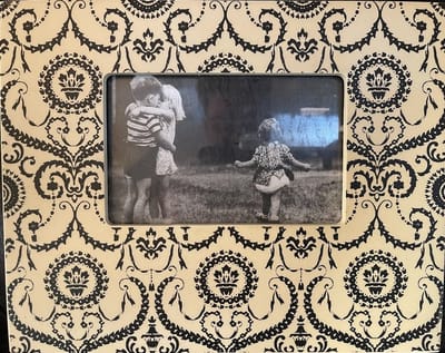 retro design fotolijst - 25x20 - fotomaat: 10 x 15 cm - picture frame