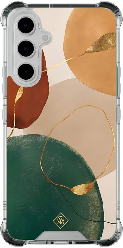 Casimoda® hoesje - Geschikt voor Samsung Galaxy A54 - Earthy Luxe - Shockproof case - Extra sterk - TPU/polycarbonaat - Multi, Transparant