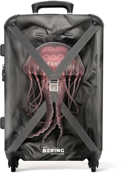 NoBoringSuitcases.com® - Koffer groot - Rolkoffer lichtgewicht - Kwal mee op reis - Reiskoffer met 4 wielen - Reis trolley - Grote valies XL - Bagagekoffer op wieltjes - 20 kg bagage - Ruimbagage middelgroot