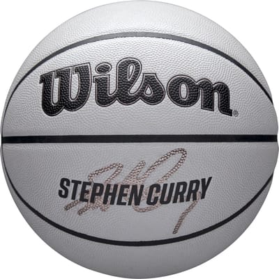 Wilson NBA Player Icon Uv Bskt Curry, Unisex, Grijs, basketbal, maat: 7