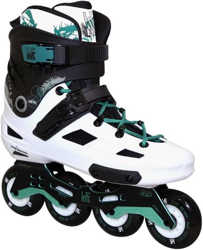 Freeskate Inline Skates voor Volwassenen Unisex - Wit/Groen - Hoogwaardige Kwaliteit