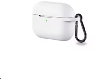 CHPN - Wit AirPods Pro hoesje met karabijnhaak - Hoesje geschikt voor AirPods pro - Siliconen Beschermhoesje - Airpodshoesje - Geschikt voor Apple AirPods pro - Wit
