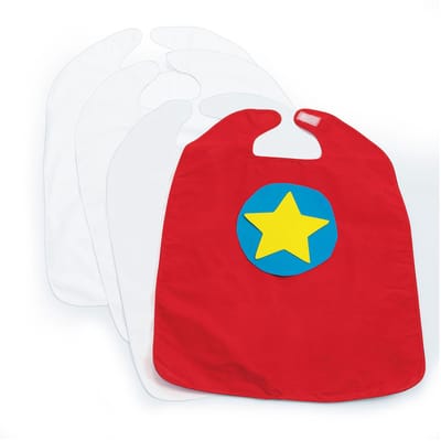 Colorations superhelden cape knutselset - versier je eigen capes, 6 stuks.