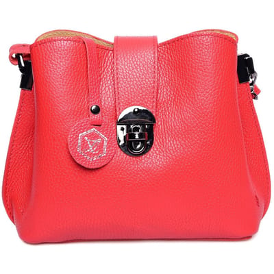 Luisa Vannini Rood Rundleer Tas