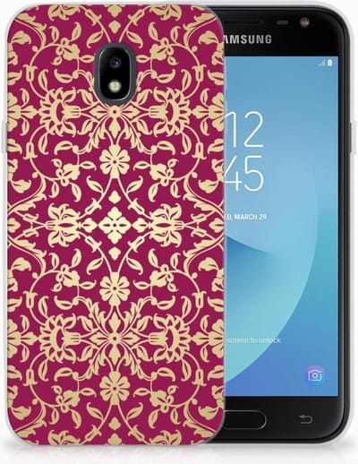 TPU Hoesje voor Siliconen Hoesje Samsung Galaxy J3 2017 Barok Pink