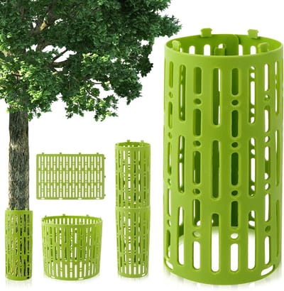 Beschermende Boomschors voor Fruitbomen - Set van 8 - Uitbreidbare Bescherming tegen Maaiers en Onkruid