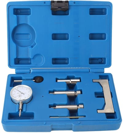 Dailygoods - Instelgereedschap Brandstofinjectiepomp - Dieselbrandstofpomp Timingmeter - 7 Stuks - Professioneel - Adapter Kit - Geschikt voor Turbodi...