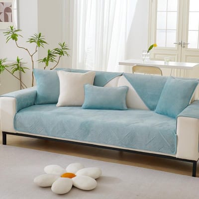 Herfst en Winter Bankkussen Verdikte Kristalfluwelen Kussenhoes Effen Kleur Eenvoudige Bankhoes Doek Modern Eenvoudig Antislip Kussen 70*70cm