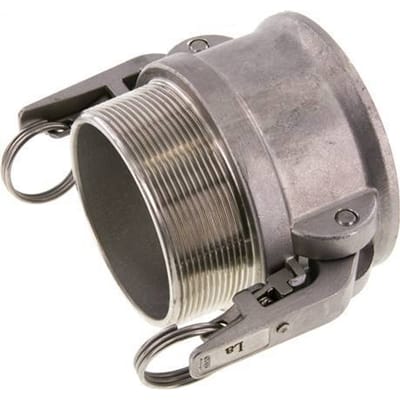 Camlock DN 75 (3'') Veiligheid Koppeling RvsR 3'' met buitendraad Type B MIL-C-27487