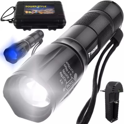 Trizand CREE XPE LED Zaklamp - Krachtig Licht en UV-Functie