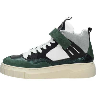 Red-Rag 71538 Hoge sneakers - Leren Sneaker - Dames - Groen - Maat 41