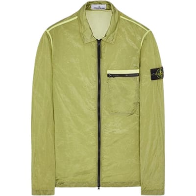 Stone Island Nylon Metal Overshirt Citroen Heren Tops Groen 801511219-V0031 XL