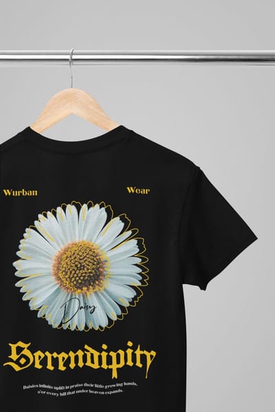 Oversized shirt - Serendipity - Wurban Wear | T-shirt | Merk kleding | Unisex tshirt | Streetwear | Pump cover | Techno outfit | Merk shirt | Gym shirt | y2k | Techwear | Urban | Grote maten | T-shirt heren | T-shirt dames | Zwart