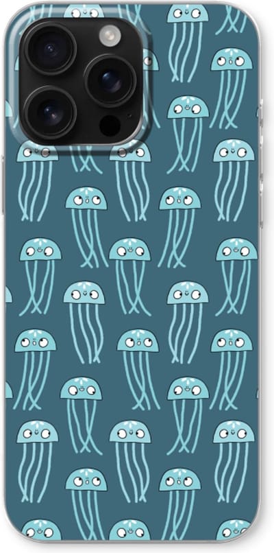 Case Company® - Hoesje geschikt voor iPhone 16 Pro Max hoesje - Kwallie - Soft Cover Telefoonhoesje - Bescherming aan alle Kanten en Schermrand