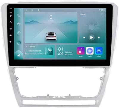 Autoradio met bluetooth - Carplay - Voor Skoda Octavia II (2008-2013) - Geschikt voor Apple en Android - Stereo - Navigatie - Navigatiesysteem auto - 1GB 32GB