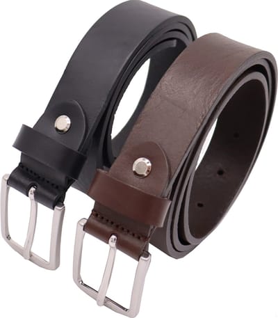 Safekeepers riemen - heren riemen - dames riemen - 2 Pack - 105 - Zwart en Bruin