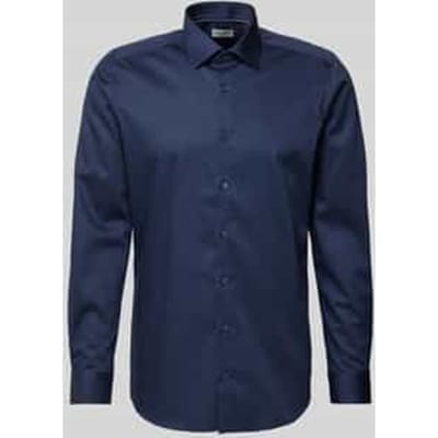 OLYMP Level 5 body fit overhemd - satijnbinding - donkerblauw - Strijkvriendelijk - Boordmaat: 44 (EU maat: XL)