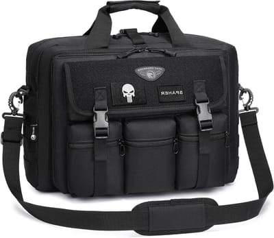 Leren Laptoptas voor Mannen - Waterdichte 17 Inch Werk- en Schoudertas met Verstelbare Band en Ruime Opbergruimte