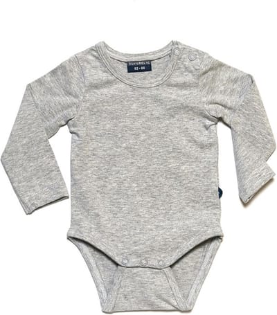 Silky Label romper stunning grey - lange mouw - maat 86/92 - grijs