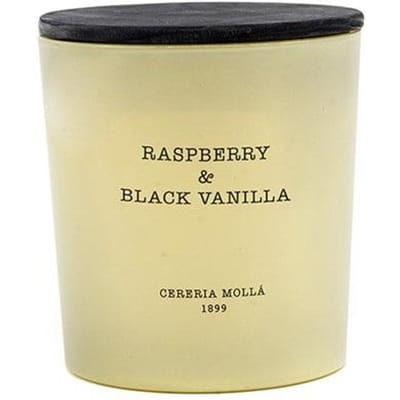 Bougie parfumée Cereria Molla Framboise & Vanille Noire 600g