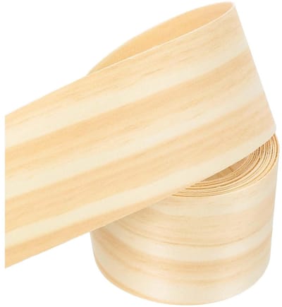 Hout fineertape 6,5 cm x 10 ft voor meubelrestauratie, voorgelijmd multiplex randafwerking en smeltlijm