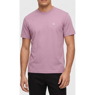 Calvin Klein Ss Easy Monogram Tee Orchid Haze Taglia: M | Magliette basic Outlet | Uomo | Magenta